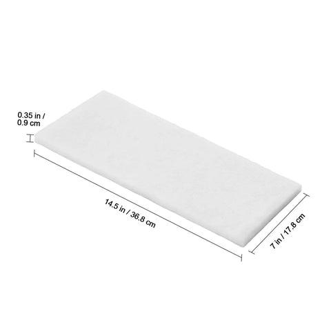 Legit Heavy Duty Filter Cotton Replacement For Solder Smoke Extractor, 14.5x7 inch white sponge pad for cleanrooms.