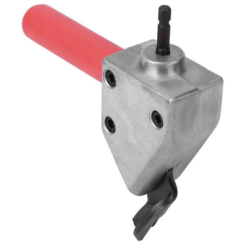 Heavy Duty Metal Sheet Cutter For Electric Drill With Universal 7mm Hex Shank, ergonomic handle, and cutting blade.