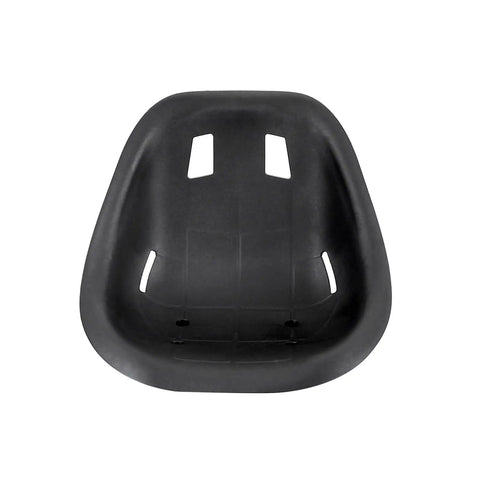 Black Universal Replacement Seat For Hoverboards Go Karts Drift Trikes And HoverKart Kits showing front view with ABS construction