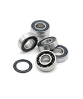 Dope 699RS Ceramic Hybrid Ball Bearings 9X20X6mm For High Speed Motors And Spindles Si3N4 Balls Super Quiet Sleek Performance Pack Of 10, showing five ceramic hybrid ball bearings with seals.