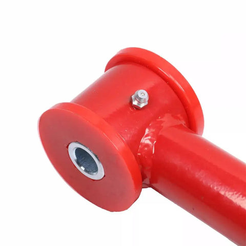 Adjustable Rear Panhard Track Bar With Polyurethane Bushings For 2000-2009 Chevy Suburban Tahoe Yukon Avalanche Escalade And H2, red steel bracket