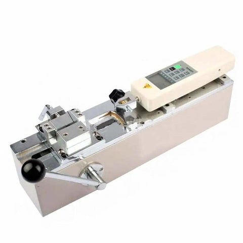 Display Force Gauge 500N Manual Horizontal Digital Push Pull Meter Tensile Tester With Test Bench 110V For Lab Workshop And Production Lines Workhorse 1000N Rated Frame With High Accuracy Sensors, bench