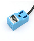 Metal Detection Sensor Proximity Switch For Metal Inspection SN04 N SN04 N2 SN04 P SN04 P2 SN04 D1 D2 Y1 Y2 NPN PNP NC NO blue rectangular sensor with cable