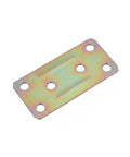 Flat Steel Connector Plate For Wood Repair To Fix Cabinets And Bookshelves, 3.15 X 1.5 Inch Cold Rolled Bracket viewed from above