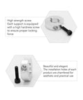 4 Pack Aluminum Shaft Collars With Clamp-On Design, M5 Set Screws, 16mm Inner Diameter, 35mm Outer Diameter, locking rings shown