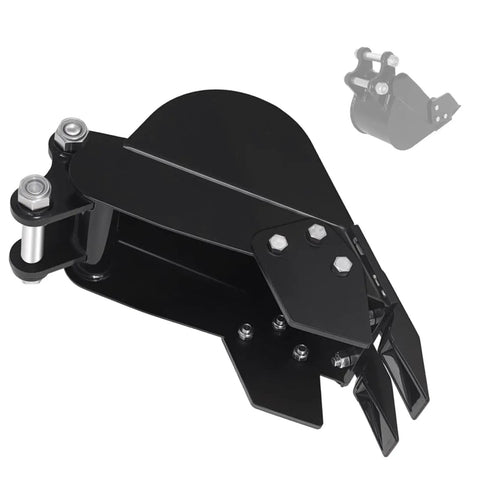 Mini Excavator Attachment With Two Pins, High Manganese Steel Tooth Bucket For Under Two Ton Machines, close view