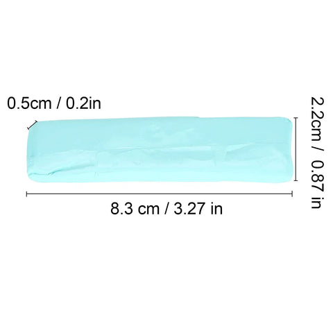 Blue Timepiece Cleaning Putty For Watches Pro Grade Dry Clay Bar That Wipes Dirt, 8.3 cm long, used for non-porous surfaces.