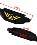 Brass Black Coated Side Plates And Pedal Body Bracket For 1 24 Axial AX24 RC Crawler Chassis Upgrade size dimensions