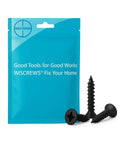 Heavy Duty Black Wood Screws For Cabinet Hinges And Drawer Slides In 304 Stainless Steel Flat Head Self Tapping 6 x 1