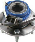 Front wheel hub and bearing assembly 513121X2 ABS sensor, 5 lug, compatible with Chevrolet and Pontiac, close-up view