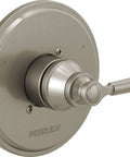 Westchester Valve Trim With Single Handle Brushed Nickel Finish 14S Valve Only For MultiChoice Universal Rough In Includes 13 Series Pressure Balance Cartridge Fits Most Standard Shower Systems