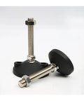 Heavy Duty Adjustable Leveling Feet With Swivel Base For Furniture And Shop Equipment, M8 M10 M12 Carbon Steel, 60MM Diameter