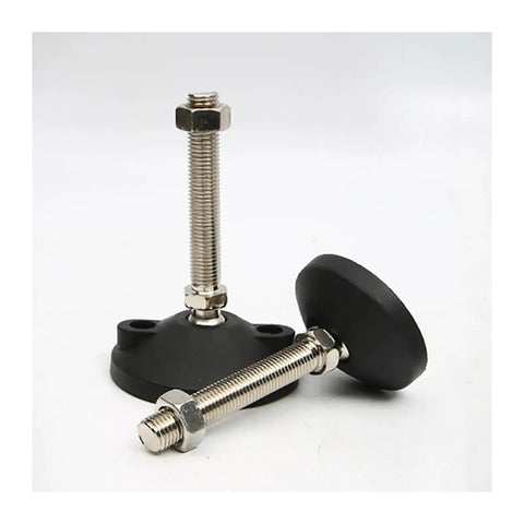 Heavy Duty Adjustable Leveling Feet With Swivel Base For Furniture And Shop Equipment, M8 M10 M12 Carbon Steel, 60MM Diameter