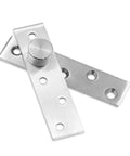 Stainless Steel Hidden Pivot Door And Cabinet Hinge With 360 Degree Rotation Axis, Includes Location Shaft, Heavy-Duty Hardware