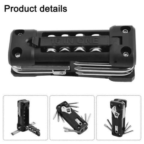 Camping And Cycling Chain Tool Kit For On The Go Repairs Carbon Steel Waterproof and Rustproof Portable 365g Black Survival Gear