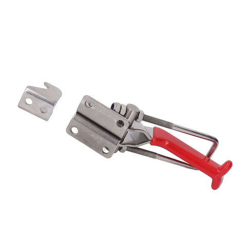Stainless Steel Toggle Clamp With Adjustable Opening And Plastic Handle, 900 Kg Clamping Force For Mechanical Projects And Home Decor