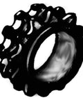 Three Quarter Inch Sprocket With Bronze Bushing For Clutch, 12 Tooth, 35 Chain Compatible, Heavy Duty Drive Sprocket For Tough Power Transfers And Smooth Engagement. black 12-tooth sprocket with bronze bushing