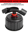 Heavy Duty Racing Fuel Hose Kit For 5 Gallon Jugs With Upgraded Bend Pipe And Trigger Hose Bottle Opener close-up