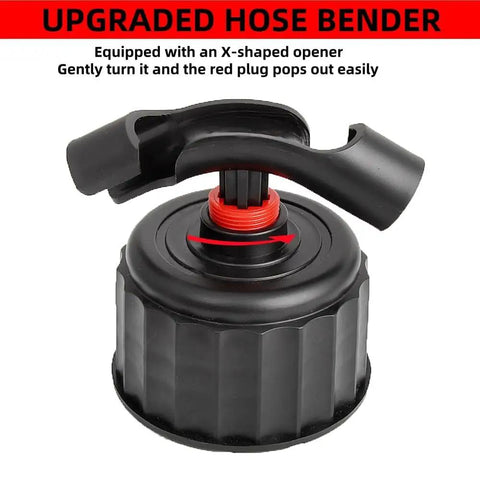 Heavy Duty Racing Fuel Hose Kit For 5 Gallon Jugs With Upgraded Bend Pipe And Trigger Hose Bottle Opener close-up