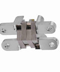 Invisible 180 Degree Concealed Cabinet Hinges For Smooth Doors Zinc Alloy Cross Design Heavy Duty 10kg Load Fifty Thousand Open Close Cycles Built To Last Fits 94mm And Four Size Variants For Cabinets Wardrobes And Sliding Doors