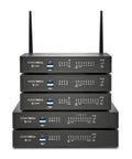 Premium Next Generation Firewall Secure Upgrade Plus Three Year Advanced Support Rack Mount Kit Desktop Ngfw With 5 Gigabit Ethernet stacked on a white background.