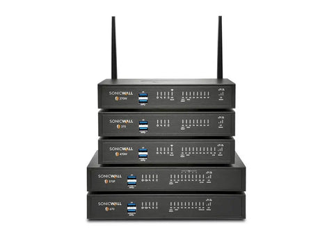 Premium Next Generation Firewall Secure Upgrade Plus Three Year Advanced Support Rack Mount Kit Desktop Ngfw With 5 Gigabit Ethernet stacked on a white background.