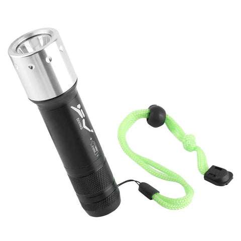 Beefy Underwater Dive Light Torch With 100m Waterproof Rating Aluminum Alloy Body 6000 Lumen T6 LED Three Modes Adjustable Beam