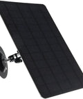 No Brainer 10W Solar Panel Charger Kit for Outdoor Cameras, monocrystalline silicon, IP67 waterproof, side angle view