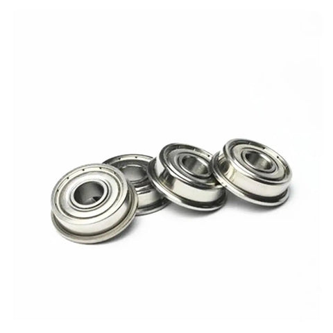 Miniature Flange Ball Bearings Set 50Pcs Shielded MF52ZZ MF62ZZ MF63ZZ MF74ZZ 5x9x3mm rust-resistant low noise for bikes RC cars mechanisms