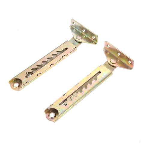 Heavy Duty Cabinet Door Hinges Set With 10 Gear Adjustable Angle showing metal rods and mounting plates