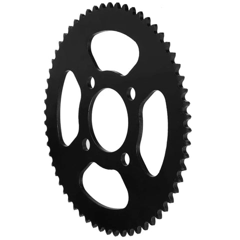 Go Kart 60 Tooth Rear Drive Sprocket Hub With One Inch Bore And One Quarter Inch Keyway Four Hole Mount Heavy Duty Silver