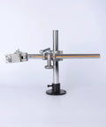 Heavy Duty Mini Welding Torch Holder Stand With Adjustable Vertical Height And Horizontal Sliding V Clamp Mounts For MIG TIG Guns