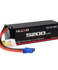 Beefy 6S 5200mAh 22.2V 60C LiPo Battery With EC5 Plug for RC Helicopter Airplane Quadcopter UAV Drone FPV