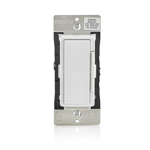 Decora Smart Zigbee Dimmer Switch Zigbee 3 Certified DG6HD-1BW White In Wall Voice Control front view