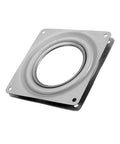 Top Rated Galvanized Steel Square Lazy Susan Turntable Plates With Hella Sturdy Ball Bearing Swivel That Glides Like Butter For Kitchen Cabinets And Desk Organizers Supports Up To Three Hundred Pounds - close-up of a galvanized steel plate.