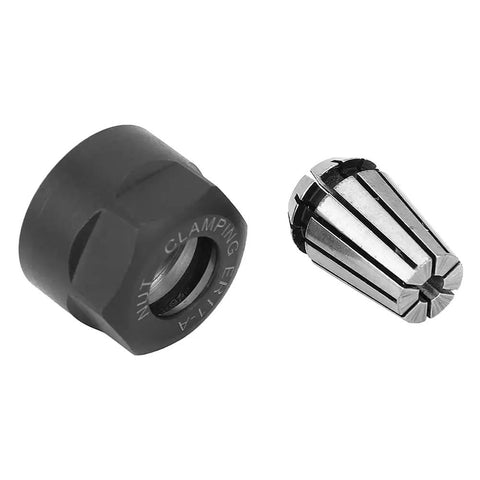 Premium ER11 Collet Chuck With Strong Spring Steel Design For Heavy Duty Drilling And Boring Featuring 6mm And 3.175mm Clamping Nuts.