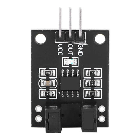 Infrared Photoelectric Sensor Module 10 Pack 5V DC For LM393 Compatible DIY Kit front view showing circuit components and connectors
