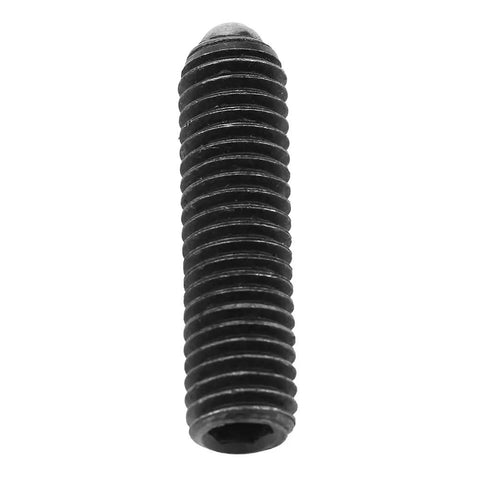 10 Pcs M8 Ball Spring Plungers Set Hardened Carbon Steel Hex Socket showing a single black hex socket plunger with grooves.