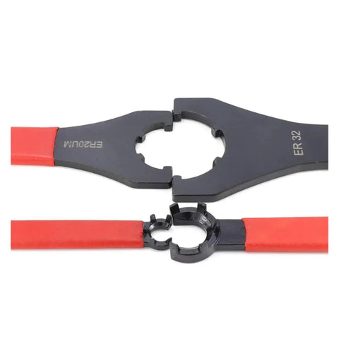 Superb Premium Er Collet Wrench Series Featuring Hella Smooth Anti Slip Grip Rock Solid Kickass Carbon Steel Spanner Tool For Cnc Lathe Precision Adjustment Runs