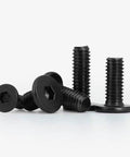 Socket Cap Screws M3 M4 M5 M6 M8 Black Carbon Steel 50mm Length 10 Pieces Flat Hex Socket Bolts For Furniture