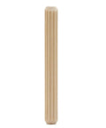 Heavy Duty Wooden Dowel Pins Six By Fifty Millimeter Straight Shot Replacement For Flat Pack Furniture And Wobbly Shelves Solid core pin with ridged surface.