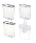 Filament Dryer Box For 1Kg Spools Keeps Filament Dry And Ready, Prevents Brittle Printing, Waterproof Exterior, Sealed Moisture Barrier, Perfect For PLA And Other Filaments, White Kitchen Style Storage Case shown in multiple angles