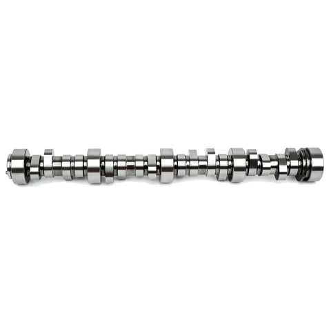 Stage Two Naturally Aspirated Camshaft With Beefy Dual Valve Springs And Featherlight Titanium Retainers Plus Seven Forty Chromoly Pushrods And Clean Gasket Setup Loaded For Six Zero Six Two L Ninety Nine Engines, shiny metal camshaft profile.