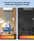 2 Pack Dope Smart Human Presence Motion Sensor With Tuya Smart Life App Control 24G Millimeter Radar Detector in living room