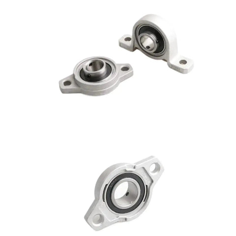 Solid Heavy Duty Zinc Alloy Pillow Block Bearings 20mm ID Ball Housing 5 Pcs Industrial Use Smooth Rotation Load Bearing Anti Rust Sealing Dust Protection Long Service Life Workshops Jobs Getting Legit Zero Hassles, three mounted bearings