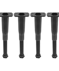 Adjustable Furniture Legs 4 Pack Heavy Duty Steel Bed Frame Support Legs With Adjustable Height 13.5cm To 22cm black steel