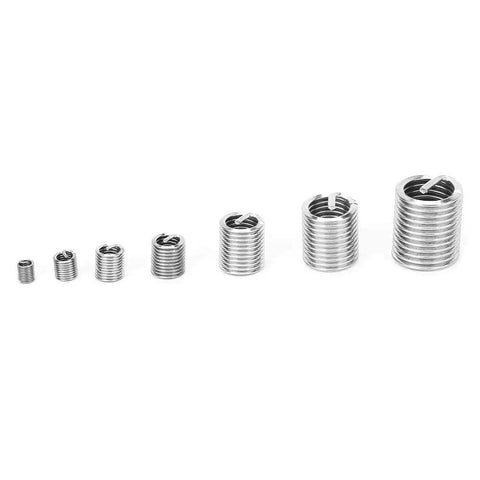 Heavy Duty Stainless Steel Thread Repair Kit With Tap Drill Tool Kick Ass Helicoil Wire Inserts size variations in polished finish