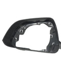 Left Side Rearview Mirror Housing Cover Frame For Tesla Model 3, black plastic shell view, direct replacement part.