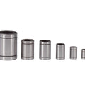 Four Pack 16mm Linear Ball Bearings For 3D Printers And CNC Rails And Shafts Smooth Glide With Low Friction Corrosion Resistant Steel Easy Install Durable Precision Engineering For Accurate Motion And Minimal Downtime, shown in sizes
