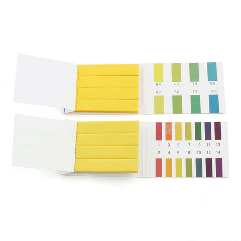 Two Pack PH Test Strips 1 To 14 And 6.4 To 8.0 With Color Chart Water And Soil Testing Kit for Drinking Water Pools Aquariums And Garden Use
